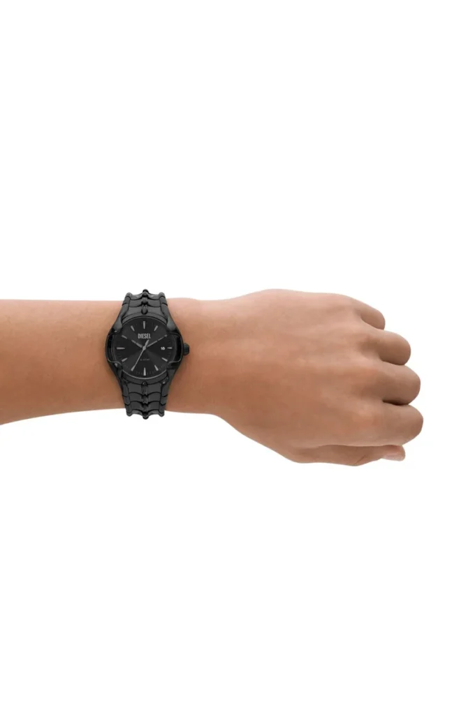 dz2187 Vert Three-Hand Date Black Stainless Steel Watch
