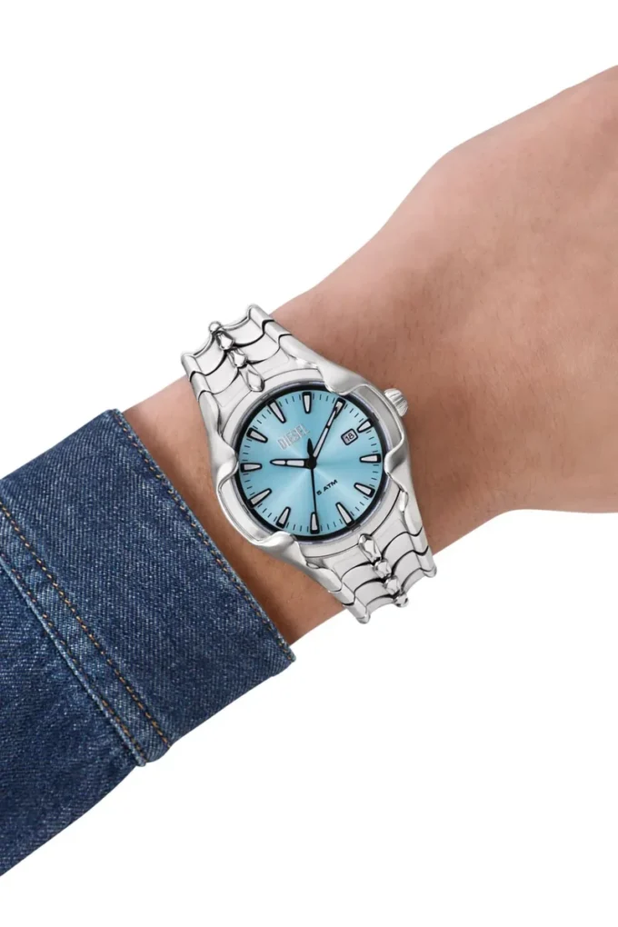dz2200 Vert three-hand date stainless steel watch dz2200 Vert three-hand date stainless steel watch