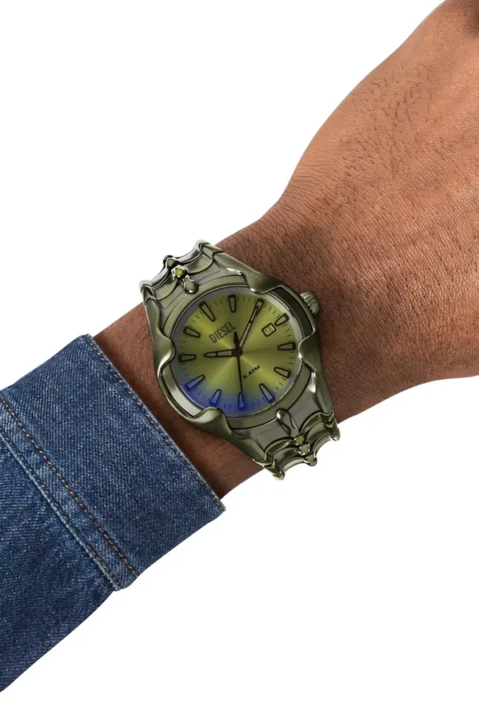 dz2221 watch Vert Three-Hand Date Green Stainless Steel Watch dz2221 watch Vert Three-Hand Date Green Stainless Steel Watch