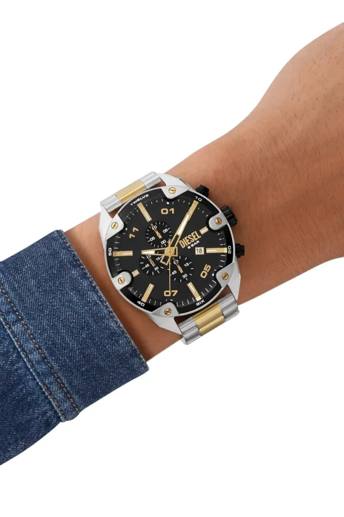 dz4627 Spiked Stainless Steel Watch