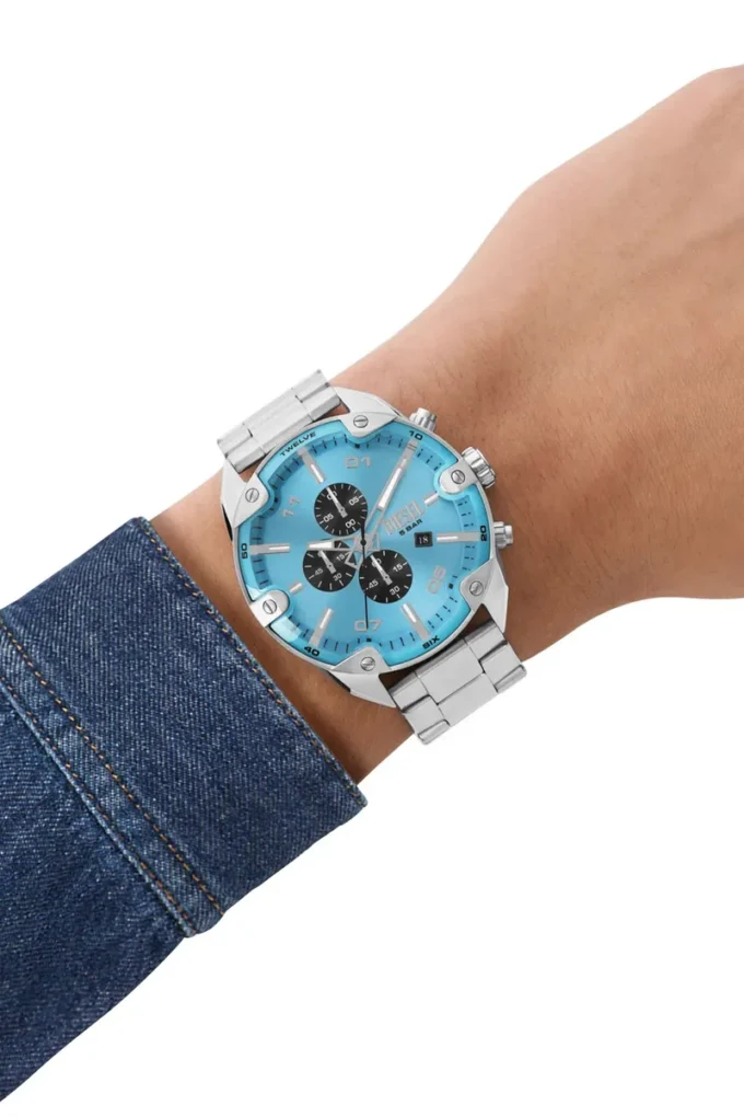 dz4655 Spiked chronograph stainless steel watch dz4655 Spiked chronograph stainless steel watch