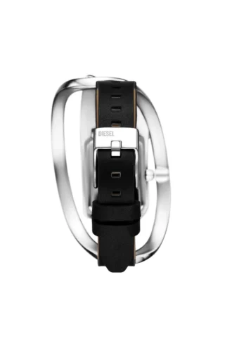 dz5627 watch Wrap-D black leather watch