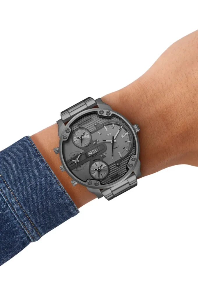 dz7487 Diesel Mr. Daddy Slim Multi Movement Gray Stainless Steel Watch dz7487 Diesel Mr. Daddy Slim Multi Movement Gray Stainless Steel Watch