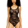 ezzy-utlt Nylon bodysuit with lace design