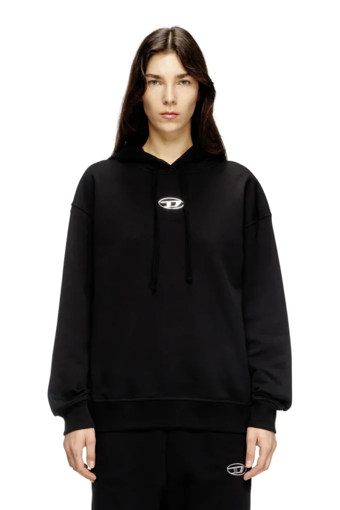f-buxt-hood-od Hoodie with metal-effect Oval D logo f-buxt-hood-od Hoodie with metal-effect Oval D logo