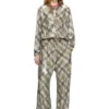 f-erequins Sequined sweater with plaid design