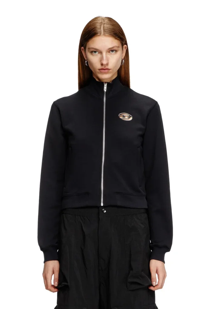 f-flacin Zip-up sweatshirt with cut-out logo f-flacin Zip-up sweatshirt with cut-out logo