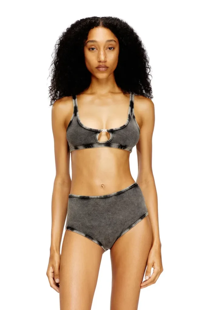 florence-dnm Soft bra in cotton rib with jewel Oval D florence-dnm Soft bra in cotton rib with jewel Oval D