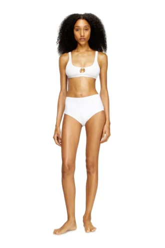 florence-dnm Soft bra in cotton rib with jewel Oval D