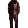 fr-p-arten Pants with logo in burgundy fr-p-arten Pants with logo in burgundy