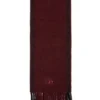 fr-s-olid Jacquard wool scarf in burgundy