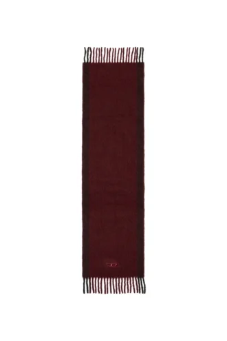 fr-s-olid Jacquard wool scarf in burgundy fr-s-olid Jacquard wool scarf in burgundy