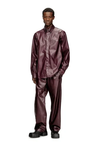 fr-s-simply Shirt with logo in burgundy