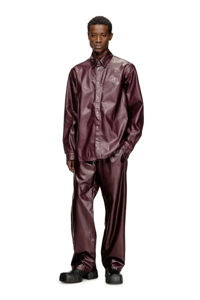 fr-s-simply Shirt with logo in burgundy fr-s-simply Shirt with logo in burgundy