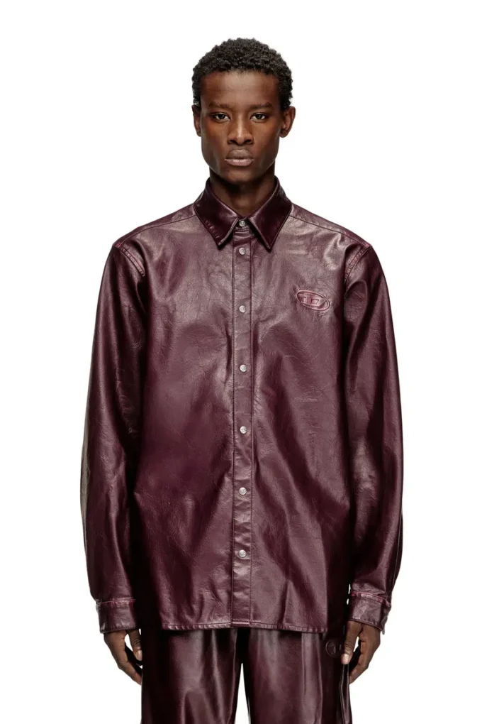 fr-s-simply Shirt with logo in burgundy fr-s-simply Shirt with logo in burgundy