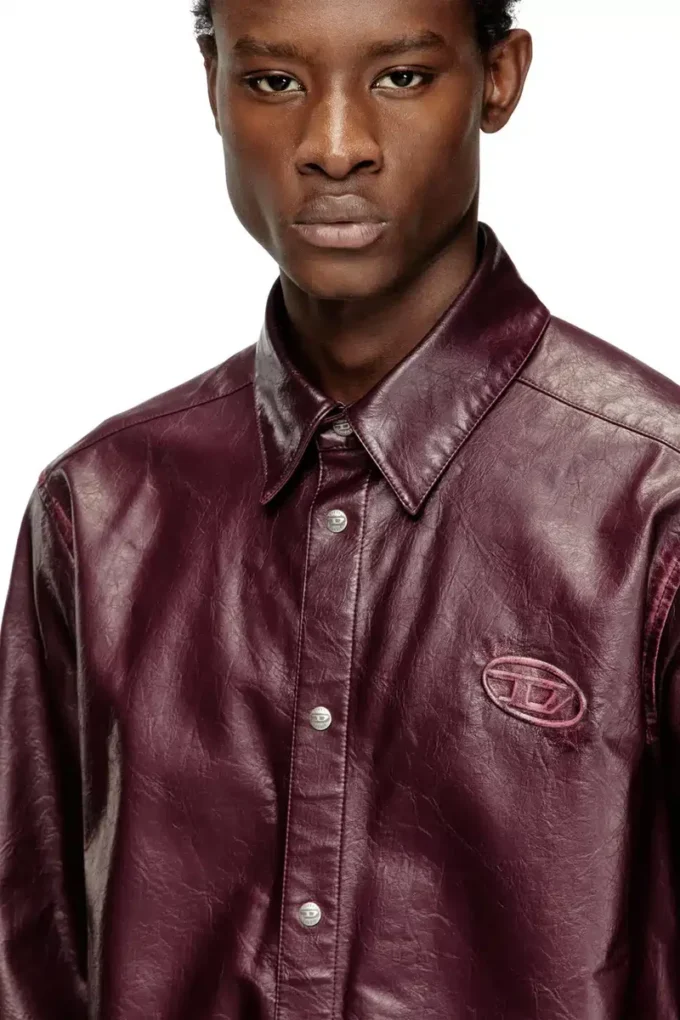 fr-s-simply Shirt with logo in burgundy fr-s-simply Shirt with logo in burgundy
