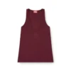 fr-t-ipsya Burgundy tank top with Oval D detail fr-t-ipsya Burgundy tank top with Oval D detail