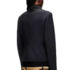 g-cesara-bond Collared jacket in neoprene-bonded fabric