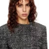g-crop-g Cropped jacket in bouclé fabric g-crop-g Cropped jacket in bouclé fabric
