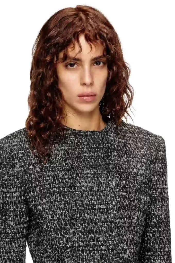 g-crop-g Cropped jacket in bouclé fabric g-crop-g Cropped jacket in bouclé fabric
