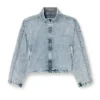 g-leam-r1 Cropped jacket in recycled nylon taslan g-leam-r1 Cropped jacket in recycled nylon taslan