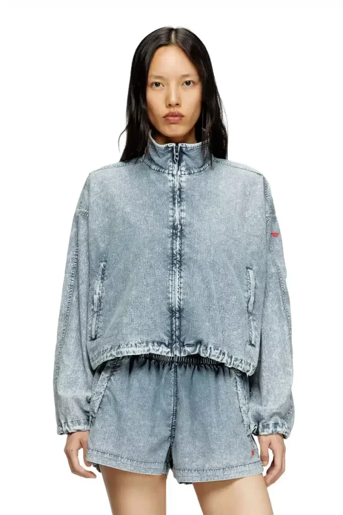 g-leam-r1 Cropped jacket in recycled nylon taslan g-leam-r1 Cropped jacket in recycled nylon taslan