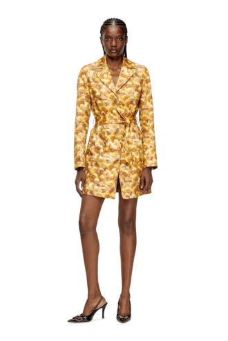 g-oji Trench coat with duck print