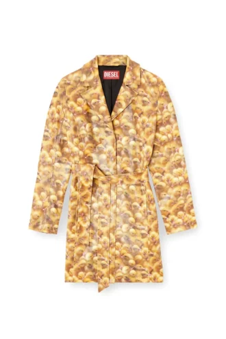 g-oji Trench coat with duck print