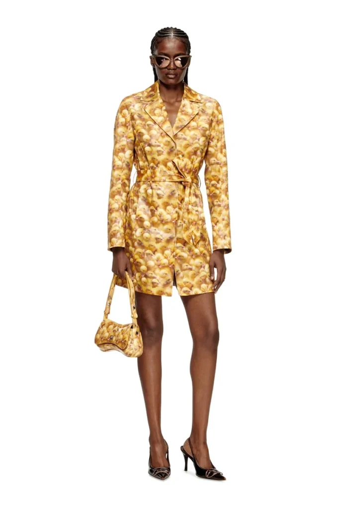 g-oji Trench coat with duck print g-oji Trench coat with duck print