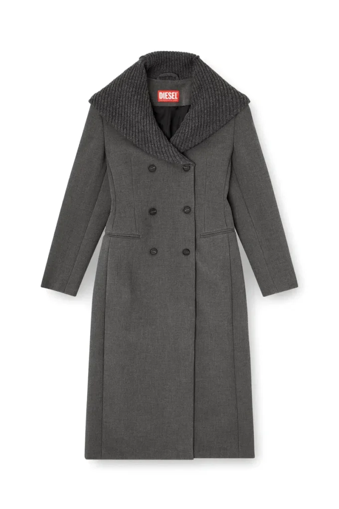 g-olden-long Long hourglass coat with knitted cowl hood g-olden-long Long hourglass coat with knitted cowl hood