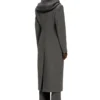 g-olden-long Long hourglass coat with knitted cowl hood g-olden-long Long hourglass coat with knitted cowl hood