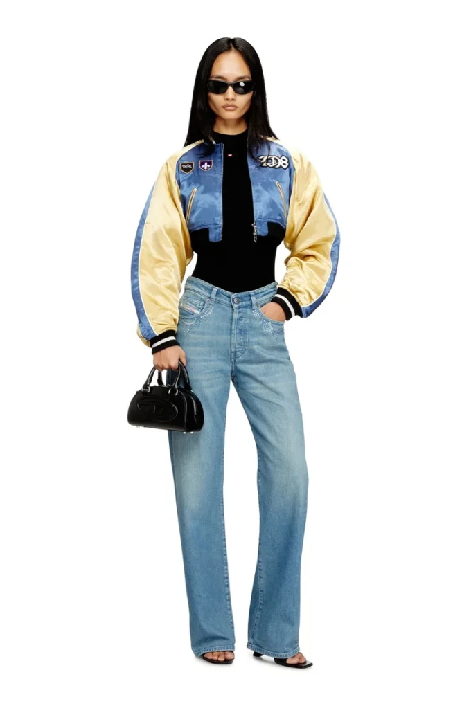 g-ospel-cp Cropped satin souvenir jacket g-ospel-cp Cropped satin souvenir jacket
