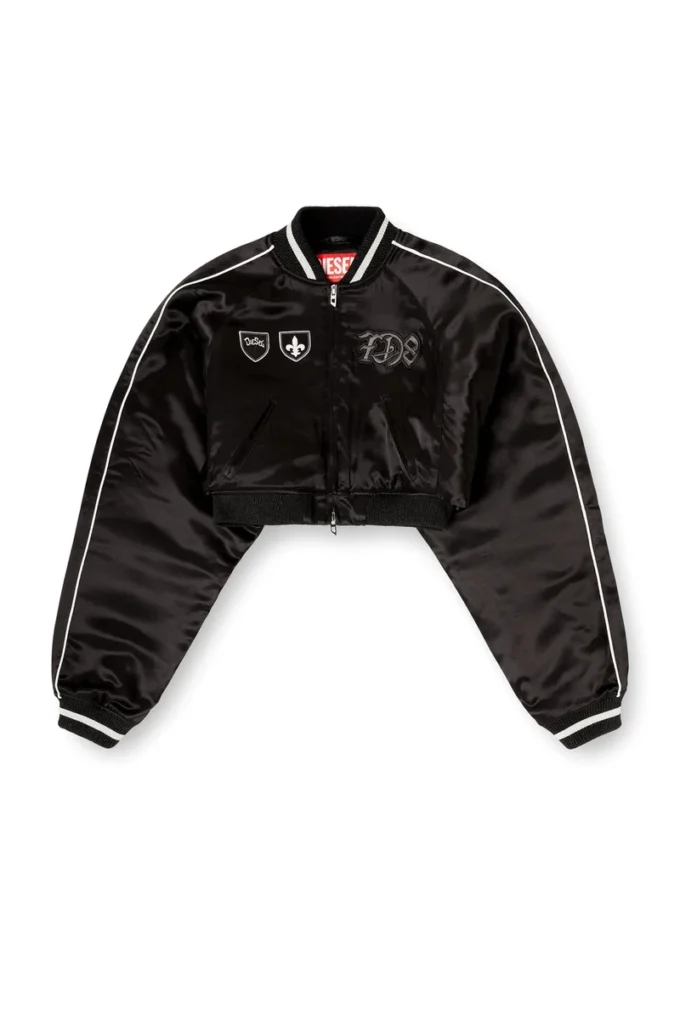 g-ospel-cp Cropped satin souvenir jacket g-ospel-cp Cropped satin souvenir jacket