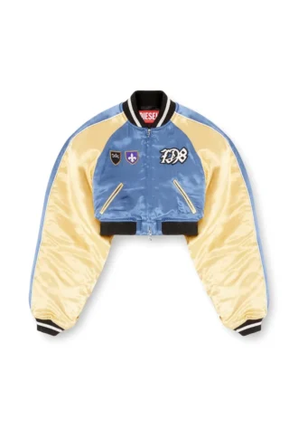 g-ospel-cp Cropped satin souvenir jacket