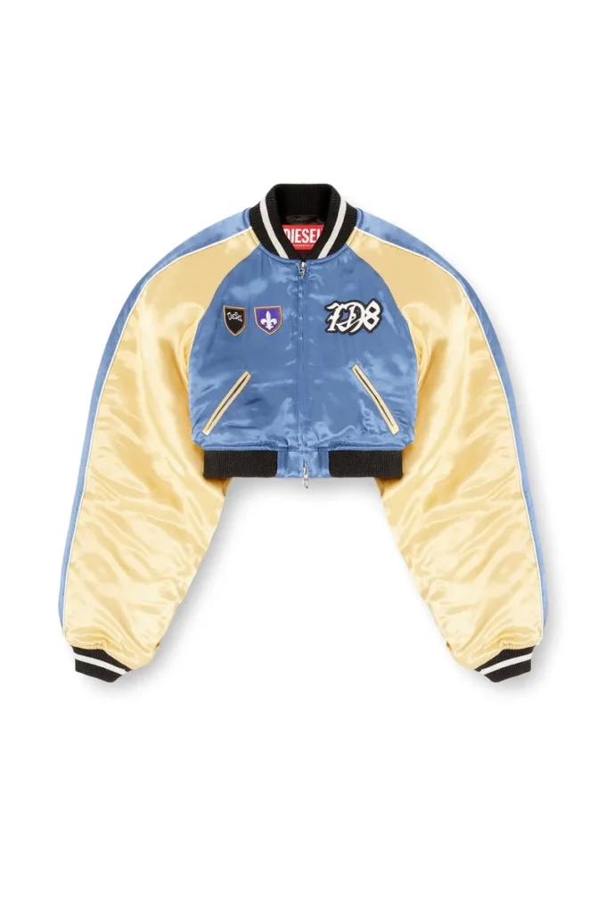 g-ospel-cp Cropped satin souvenir jacket g-ospel-cp Cropped satin souvenir jacket