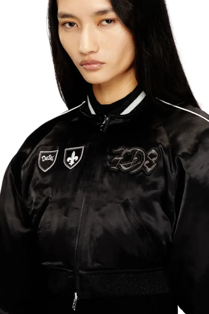 g-ospel-cp Cropped satin souvenir jacket g-ospel-cp Cropped satin souvenir jacket