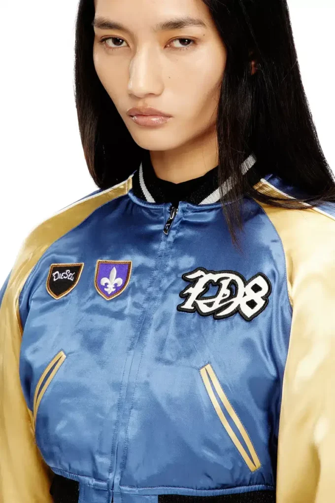 g-ospel-cp Cropped satin souvenir jacket g-ospel-cp Cropped satin souvenir jacket