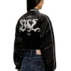 g-ospel-cp Cropped satin souvenir jacket g-ospel-cp Cropped satin souvenir jacket
