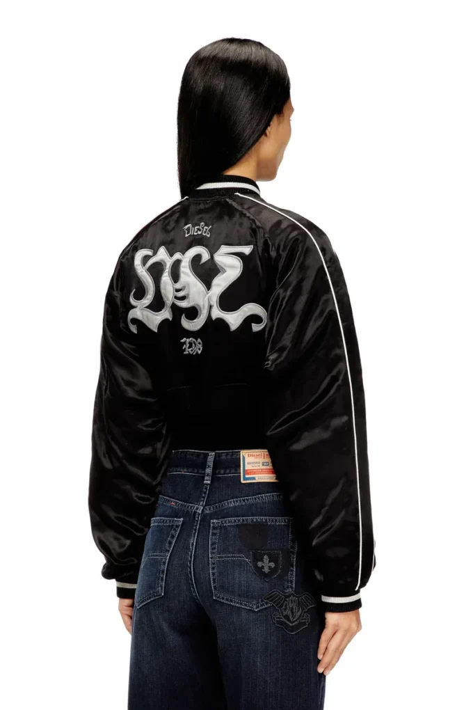 g-ospel-cp Cropped satin souvenir jacket g-ospel-cp Cropped satin souvenir jacket