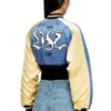 g-ospel-cp Cropped satin souvenir jacket g-ospel-cp Cropped satin souvenir jacket