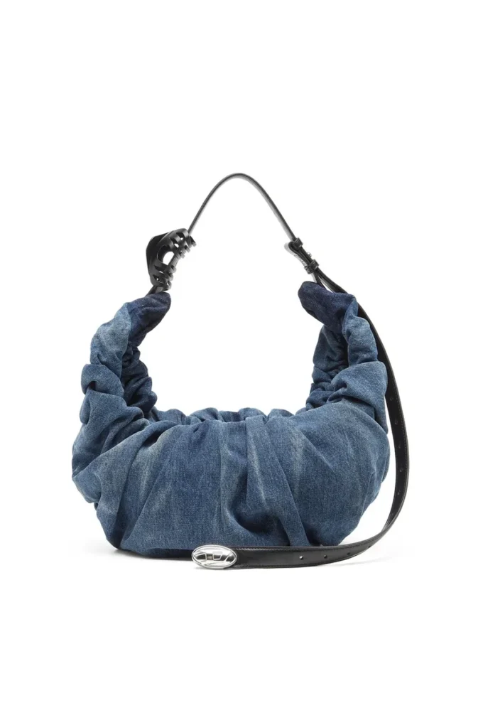 grab-d hobo l Grab-D-Large scrunched hobo bag in treated denim grab-d hobo l Grab-D-Large scrunched hobo bag in treated denim