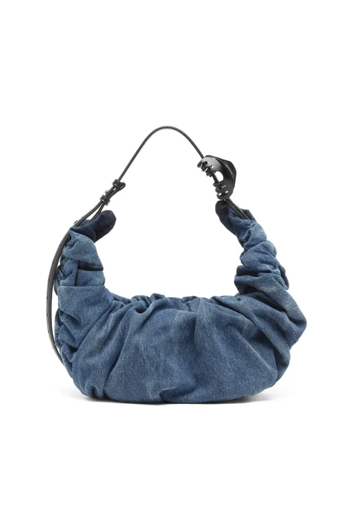 grab-d hobo l Grab-D-Large scrunched hobo bag in treated denim grab-d hobo l Grab-D-Large scrunched hobo bag in treated denim