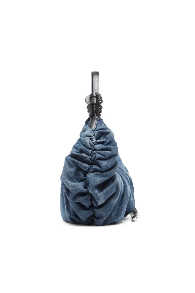 grab-d hobo l Grab-D-Large scrunched hobo bag in treated denim grab-d hobo l Grab-D-Large scrunched hobo bag in treated denim