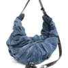 grab-d hobo l Grab-D-Large scrunched hobo bag in treated denim grab-d hobo l Grab-D-Large scrunched hobo bag in treated denim