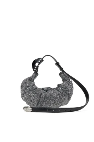 grab-d hobo s Grab-D S-Small scrunched hobo bag in crystal denim