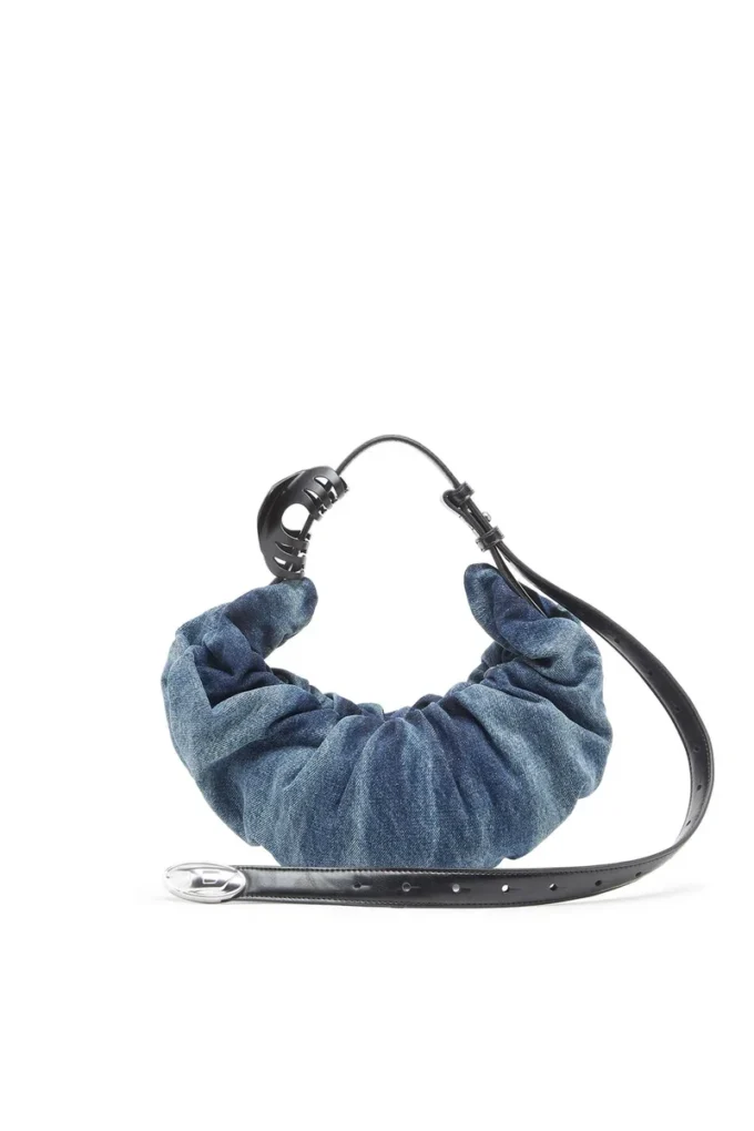 grab-d hobo s Grab-D-Small scrunched hobo bag in treated denim grab-d hobo s Grab-D-Small scrunched hobo bag in treated denim