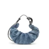 grab-d hobo s Grab-D-Small scrunched hobo bag in treated denim grab-d hobo s Grab-D-Small scrunched hobo bag in treated denim