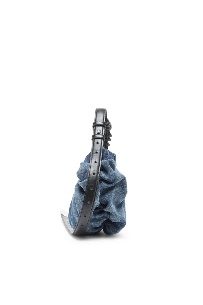 grab-d hobo s Grab-D-Small scrunched hobo bag in treated denim grab-d hobo s Grab-D-Small scrunched hobo bag in treated denim
