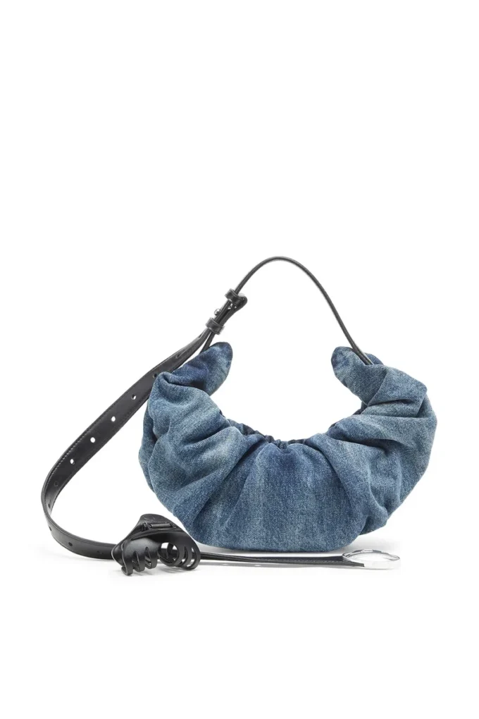 grab-d hobo s Grab-D-Small scrunched hobo bag in treated denim grab-d hobo s Grab-D-Small scrunched hobo bag in treated denim