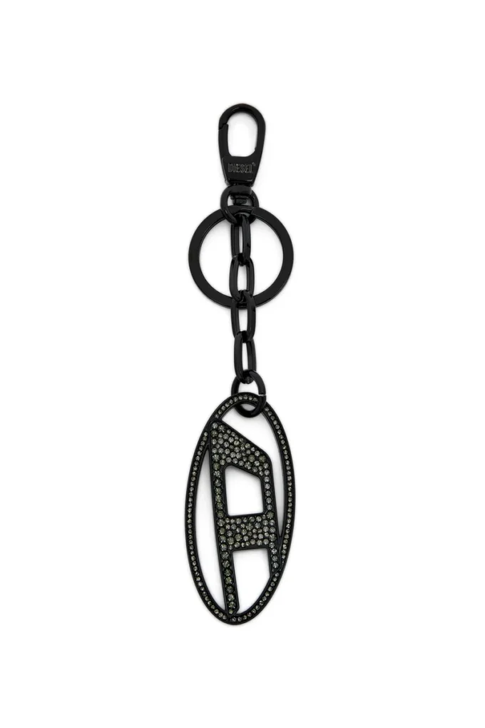 holy-c Metal Oval D keyring with crystals holy-c Metal Oval D keyring with crystals